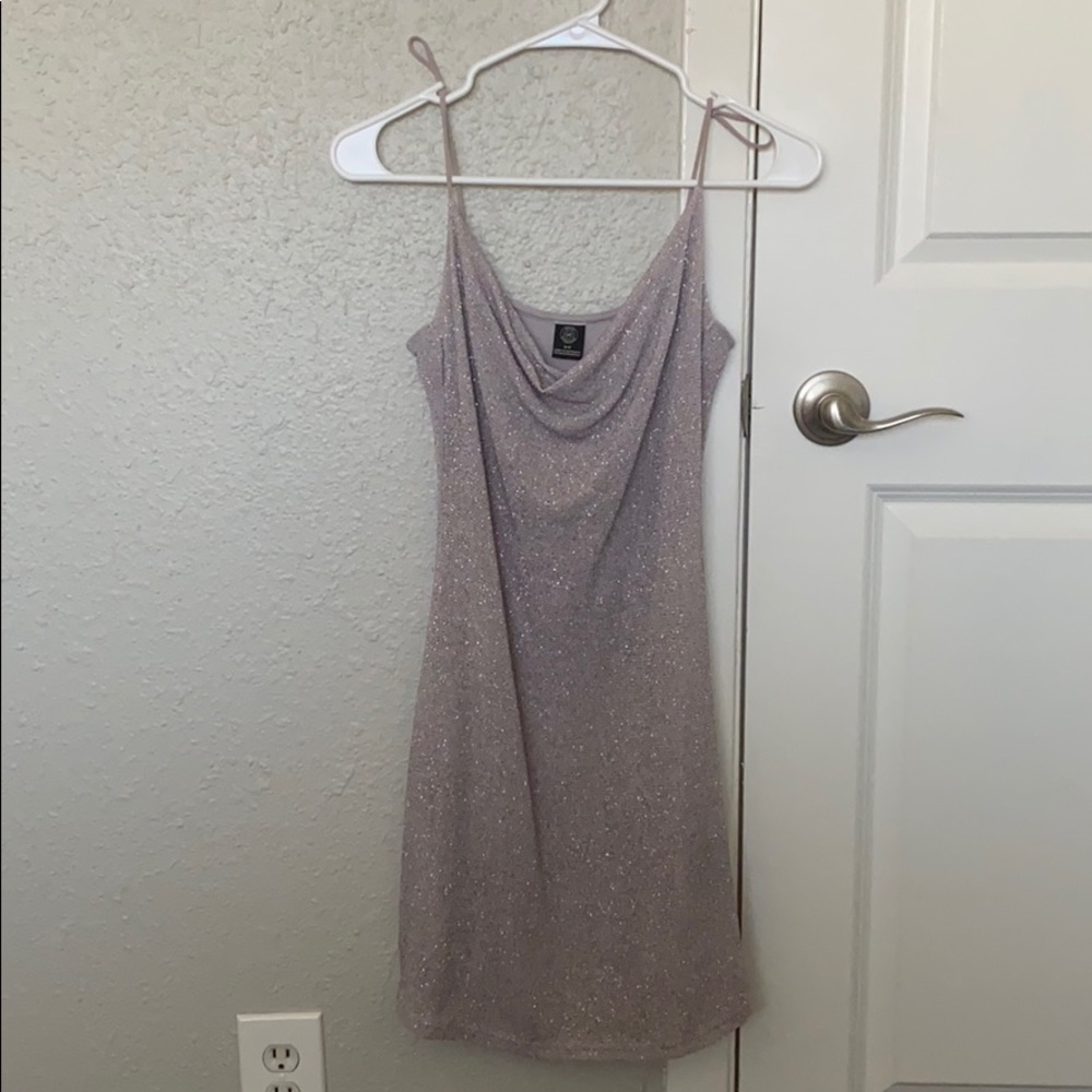 sparkly urban outfitters slip dress